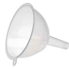 Bora Plastik Saplı Huni no:5 , BO427 , 165H - 180Ø mm , Şeffaf