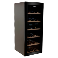 By Kitchen WC-73B Şarap Dolabı, 73 Şişe Kapasiteli, Siyah