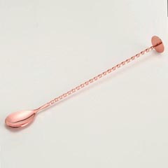 Zicco Çelik Bar Kaşığı, Burgulu, Bakır Kaplı, 27 cm