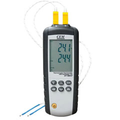 Cem DT-38F Sıcaklık Kayıt Cihazı 2 Kanallı Datalogger