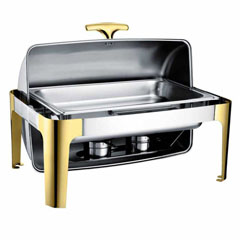 Chafıng Dısh Roll Top 9 L, Gold, Cdr 9s