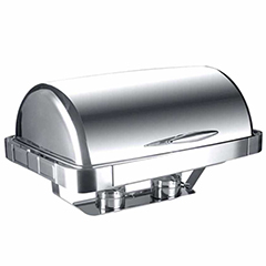 Epinox CDG-9 Chafing Dish, Roll Top Kapak, Gömme Camlı, 9 lt