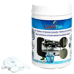 CoffyTab A001-6 Süt Kanalı ve Buhar Çubuğu Temizleme Tableti, 5 gr, 120 Tablet