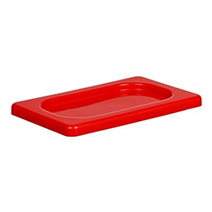 Corona Professional Polipropilen Gastronom Küvet Kilitli Kapak, 1/9, BO2169, Kırmızı