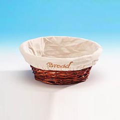 Zicco Daire Ekmek Sepeti, Bezli, 24x8 cm