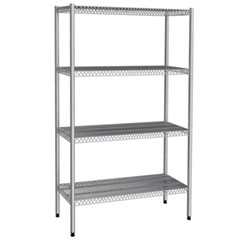 Empero 4 Katlı Tel Tablalı İstif Rafı, 304 Kalite, 107x46x180 cm, Inox