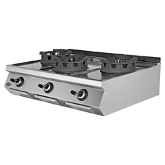 Empero 700 Plus Seri Set Üstü Wok Ocak, 3 Brülörlü, 120x73x30 cm