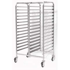 Empero Tepsi Taşıma Arabası, İkili, Demonte, 60x40 Tepsi için, 30 Tepsi Kapasiteli