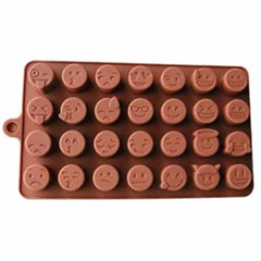 Epinox SCK-43 Çikolata Kalıbı, Silikon, Karışık Emoji
