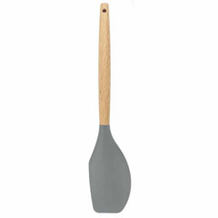 Epinox Silikon Sıyırma Spatulası Ahşap Sap, Ash 13