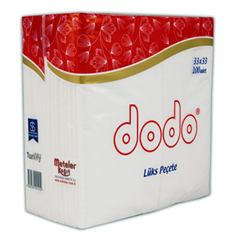 Dodo Garson Kat Peçete, 33x32 cm, 100'lü, 12 Paket