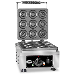 Gmg KGW 09 Donut Waffle Makinesi, Tekli, Sabit Plakalı, Teflon Kaplamalı