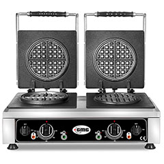 Gmg KGW 26 Yuvarklak American Waffle Makinesi, Çiftli, Sabit Plakalı