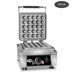 Gmg KGW 27 D Lokmia D Waffle Makinesi, Çiftli, Sabit Plakalı, Teflon Kaplamalı