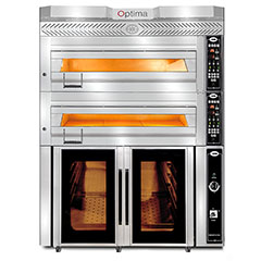 Gmg Optima PB2M-84 Elektrikli Pasta Börek Fırını, 2 Katlı, Mayalama Kabinli, 84x84x18 cm x 2