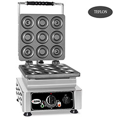 Gmg WE 09 Donut Waffle Makinesi, Tekli, Değiştirilebilir Plakalı, Teflon Kaplamalı