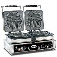 Gmg WE 21 L Çiçek Waffle Makinesi, Çiftli, Değiştirilebilir Plakalı, 21 cm