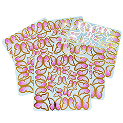 Gold Kelebek Pasta Süsü Pembe 126'lı