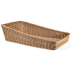 Groovy Açık Büfe Plastik Dikdörtgen Sepet, 30x50x7/16 cm