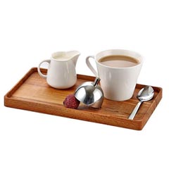 Groovy Ahşap Standlı Dikdörtgen Nescafe Seti 24x14x2 cm