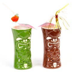 Groovy Ceramic Tiki Mug, 8x17,5 cm, 440 cc