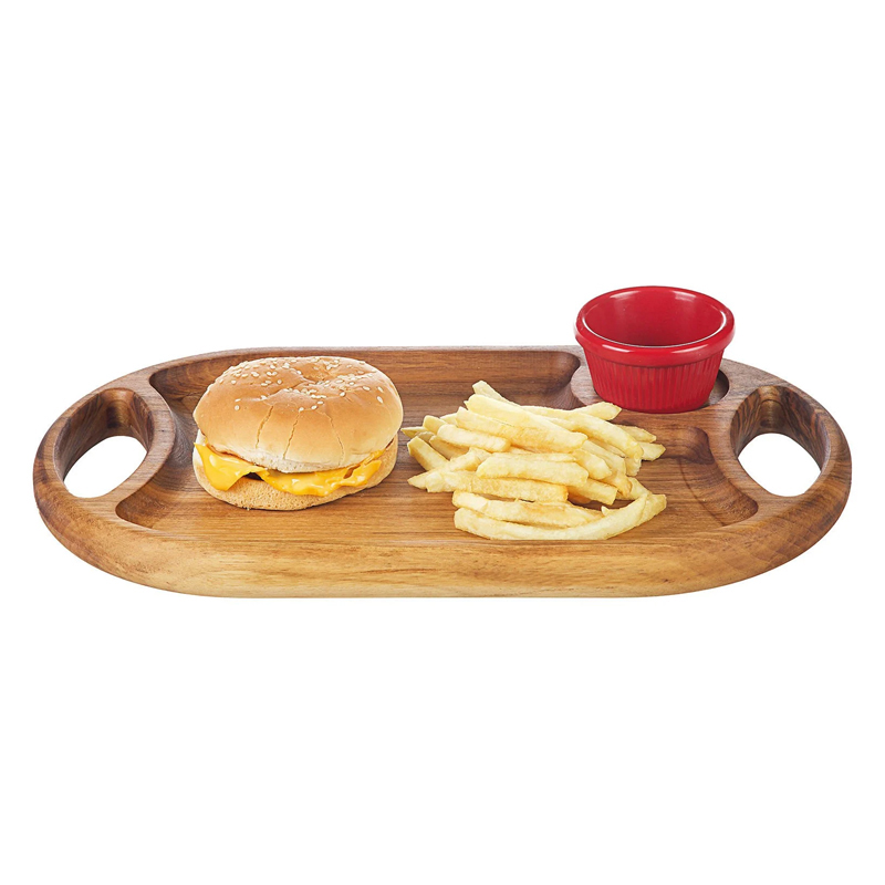 Groovy Ceviz Hamburger Sunum Sosluksuz, 35x20 cm