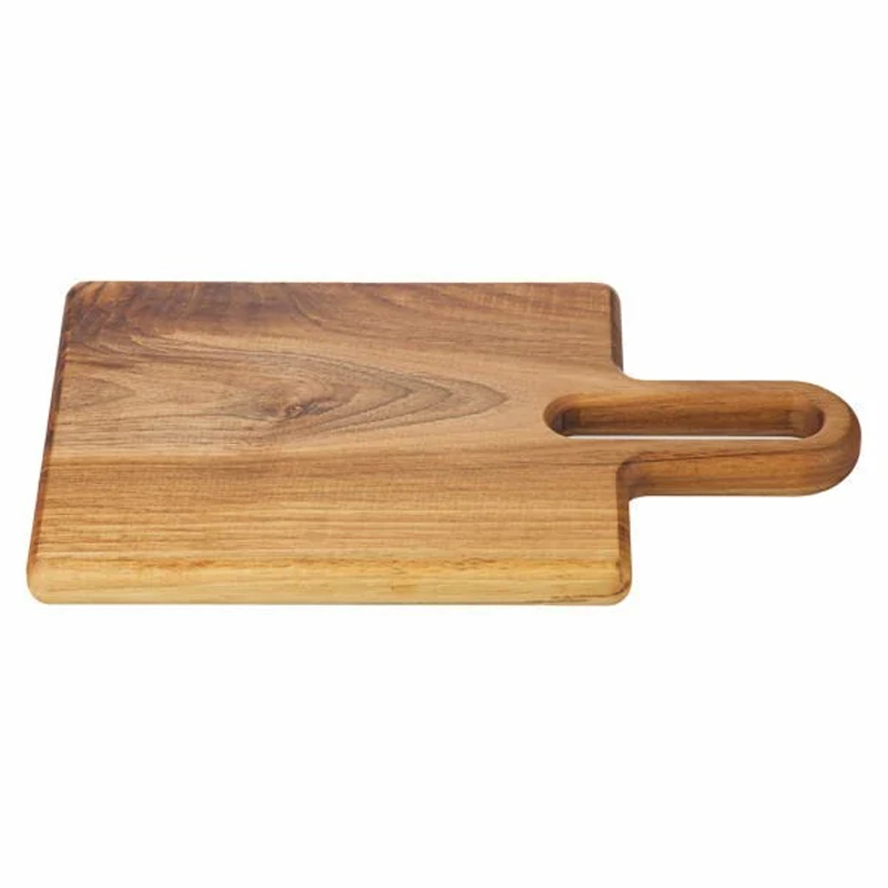 Groovy Ceviz Steak Tahta Kulplu, 35x20 cm