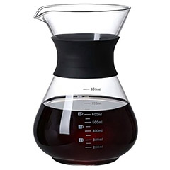 Groovy GRV-CP-02 Kahve Demleme Sürahisi, Cam, 800 ml