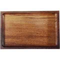 Groovy İreko Ahşap Sunum Tepsisi, 25x16 cm