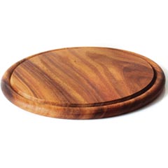 Groovy İreko Steak Sunum Tahtası, Yuvarlak, 30,5x1,8 cm