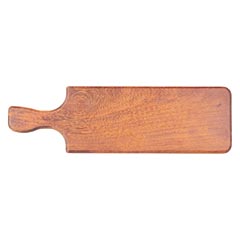 Groovy İroko Kulplu Pide Sunum Tahtası, 50x15x2,4 cm