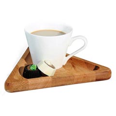 Groovy Nescafe Sunum Üçgen Takım, 17,5x20 cm