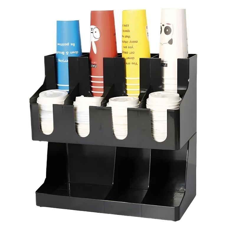 Groovy Plastik Karton Bardak Standı, Organizatör, 41x21x40 cm