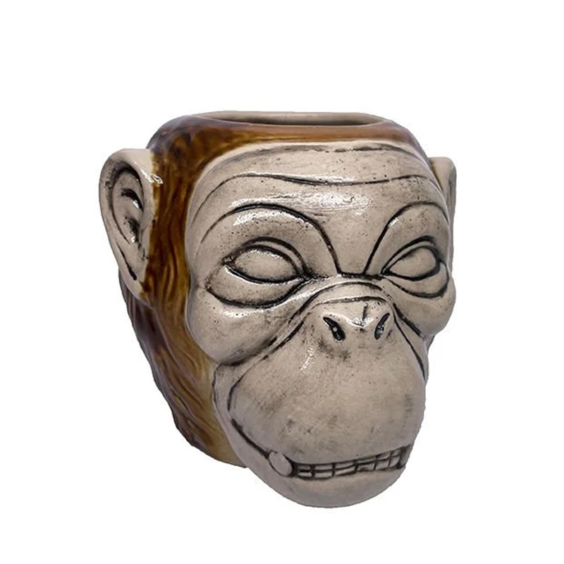 Groovy Seramik Tiki Kokteyl Bardak, 12x14 cm, 750 cc