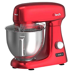 Gtech EF708-S Krom Set Üstü Mikser, 4,8 lt, Kırmızı
