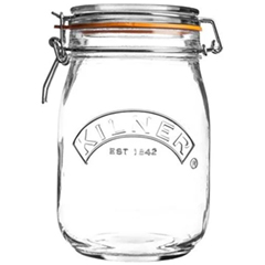 Kilner Klipsli Yuvarlak Kavanoz, 1 Lt
