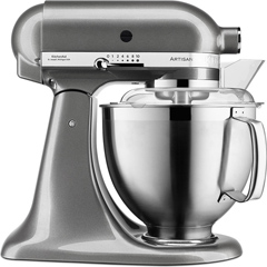 Kitchenaid Artisan 4,8 L Stand Mikser, Medallion Silver, 5KSM185PSEMS