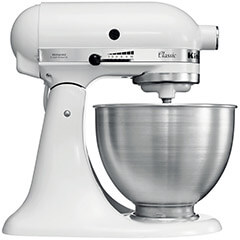 KitchenAid 5K45SSEWH Classic Stand Mikser, 4,3 Litre, Beyaz