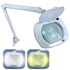 Loyka 6030 Sarı ve Beyaz Led Işıklı, Geniş Mercekli Büyüteç