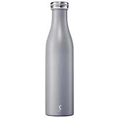 Lurch 240809 Paslanmaz Çelik Termos, Çift Cidarlı, Sızdırmaz, 750 ml, Granit Gri