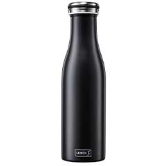 Lurch 240908 Paslanmaz Çelik Termos, Çift Cidarlı, Sızdırmaz, 500 ml, Mat Siyah