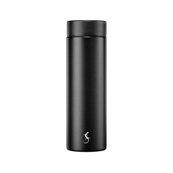 Lurch 270970 Paslanmaz Çelik Mini Termos, Çift Cidarlı, Sızdırmaz, 300 ml, Mat Siyah