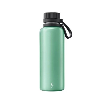 Lurch 270981 OutdoorPaslanmaz Çelik Termos, Çift Cidarlı, Sızdırmaz, 1 L, Adaçayı Yeşili