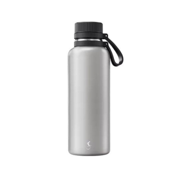 Lurch 270982 OutdoorPaslanmaz Çelik Termos, Çift Cidarlı, Sızdırmaz, 1 L, Granit Gri