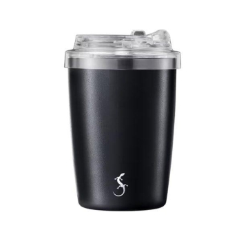 Lurch 270983 Coffee-To-Go Paslanmaz Çelik Termos, Çift Cidarlı, 300 ml, Mat Siyah