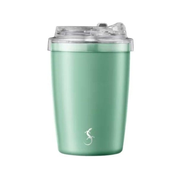 Lurch 270984 Coffee-To-Go Paslanmaz Çelik Termos, Çift Cidarlı, 300 ml, Adaçayı Yeşili