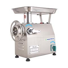 Mateka TK 22M Çıkma Kafalı Et Kıyma Makinesi, No.22, Monofaze, 220 V