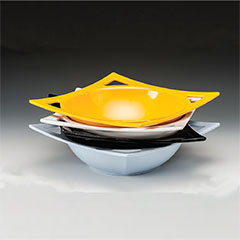 Zicco Melamin Kase, Kare, 27x27x8 cm