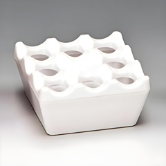 Zicco Melamin Küllük,9x9x4,5 cm, Beyaz