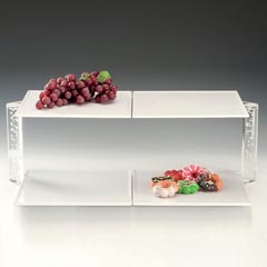 Zicco Melamin Tepsili Teşhir Standı, 2 Katlı, 67x40x22 cm
